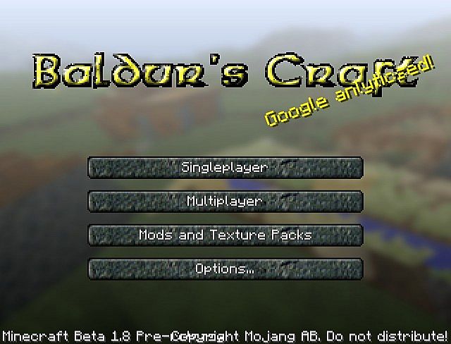  Baldur’s Craft Texture Pack  Minecraft 1.3.2