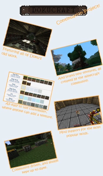 Minecraft DokuCraft Texture Pack The Saga Continues [1.4.4]