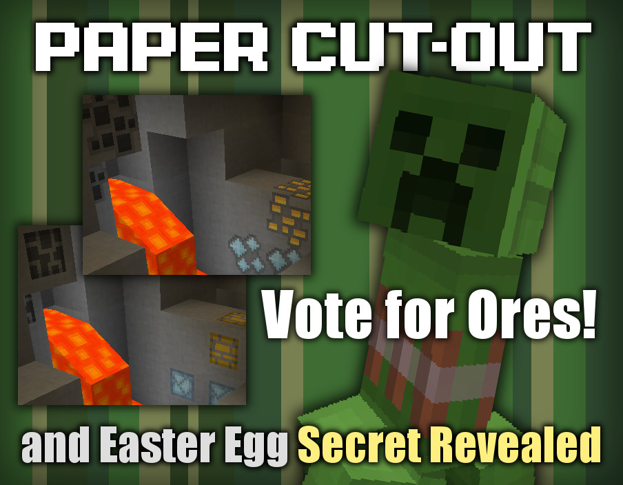 Minecraft Paper Cut-Out Texture Pack [1.4.2/1.4.3]