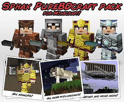 Minecraft Sphax PureBDCraft Texture Pack [1.4.5]