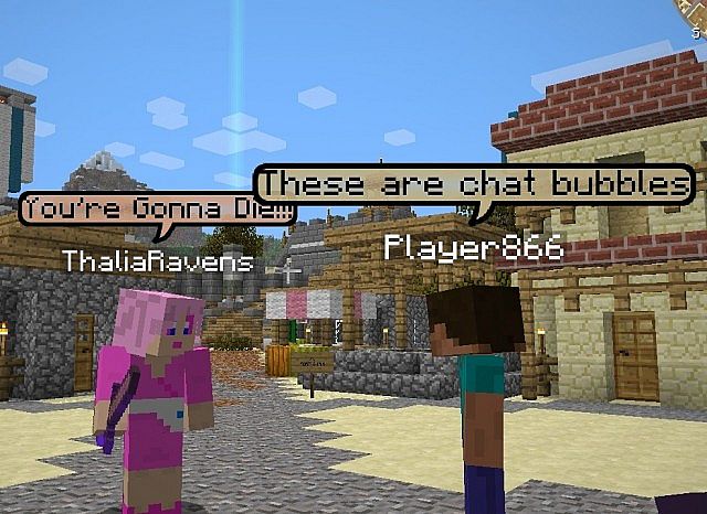 Minecraft 1.7.2 Mod - The Chat Bubbles Mod - Making conversations easy! 