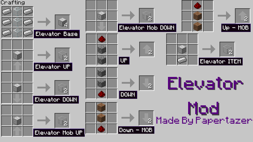 Elevator Mod 1.8.9, 1.6.4 4