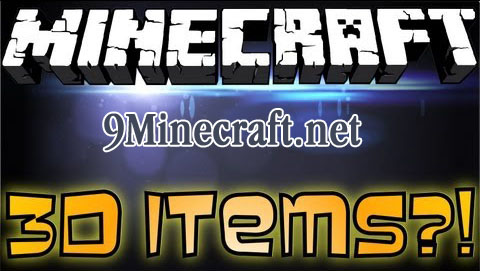 3D Items Mod 1.4.7 1