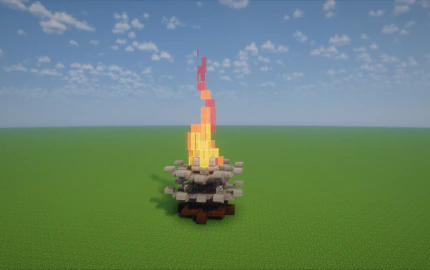 Beautiful Fire Schematic (1.20.x) – Stunning Medieval Fire For Your Towers
