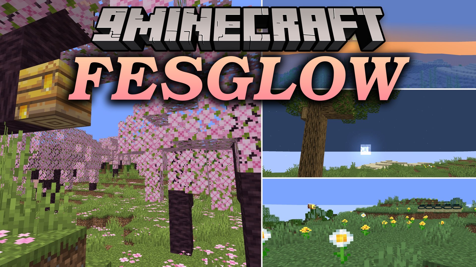 FESGlow Shaders (26.2, 1.20.1) – Cartoon Visuals and Colored Lighting