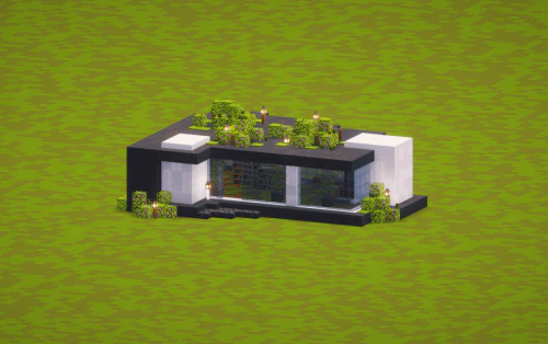 Little Modern House Schematic (1.21.x) – A Small Modern Home With Rooftop Garden