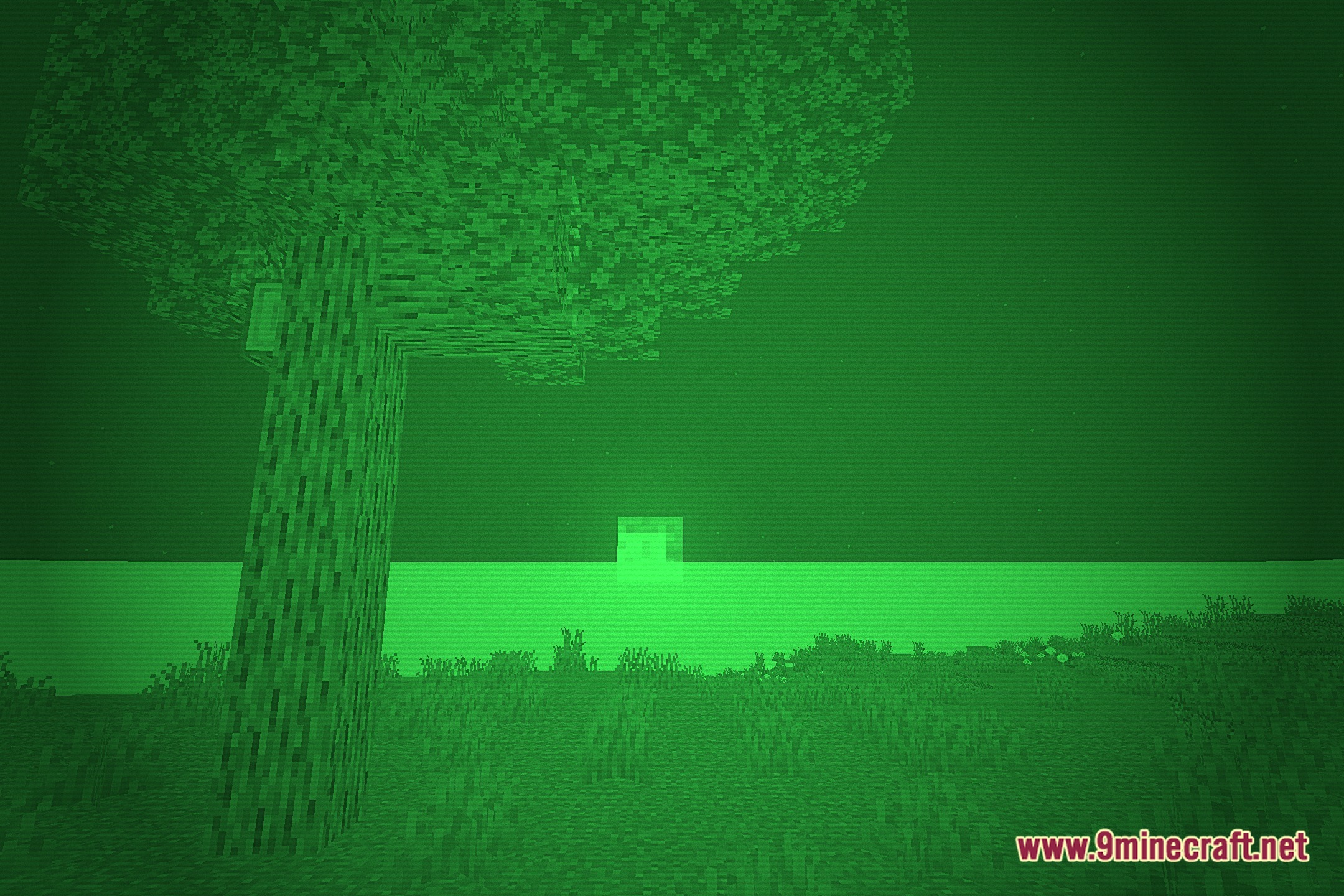 NightVision Goggles Shaders (26.2, 1.20.1) – Green Night Vision Filter — screenshot 4