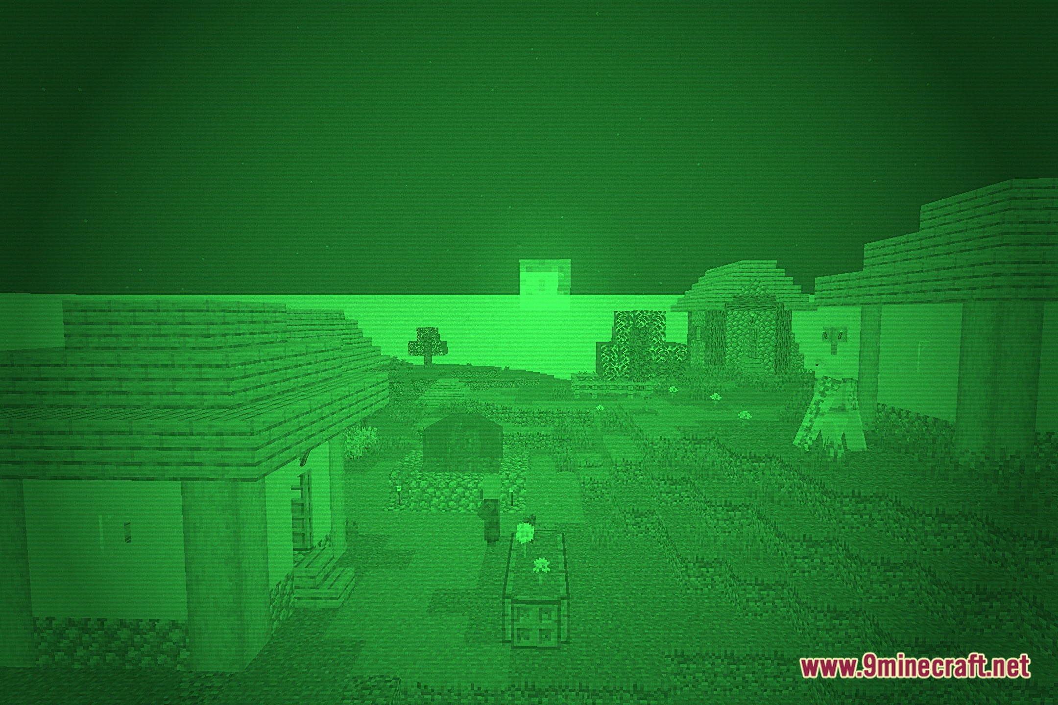 NightVision Goggles Shaders (26.2, 1.20.1) – Green Night Vision Filter — screenshot 6