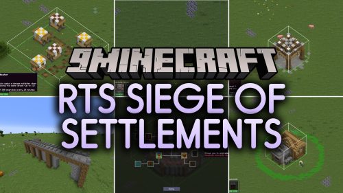 RTS Siege of Settlements Mod (1.20.1) – Lead Villager Armies to Defend