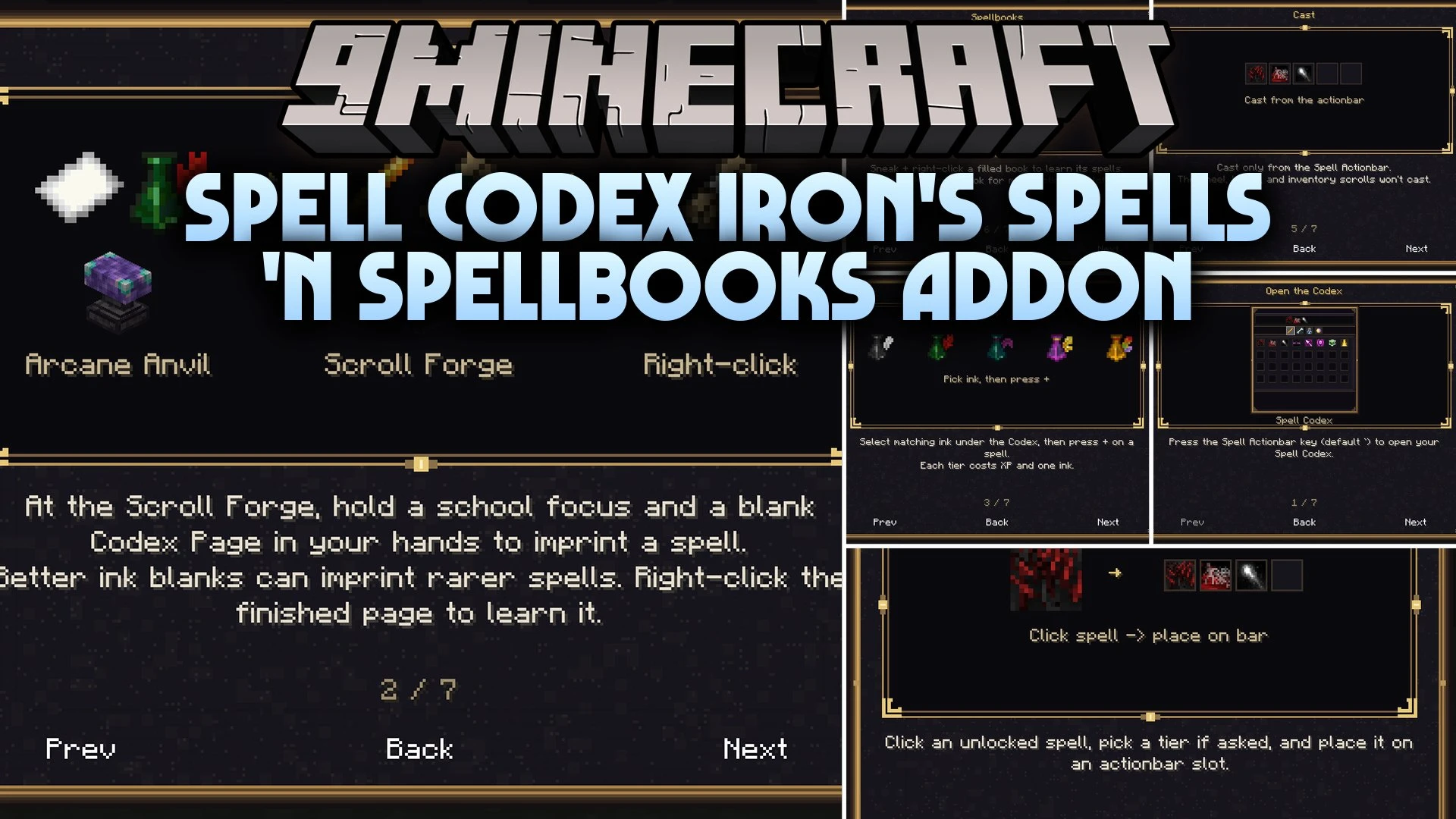 Spell Codex Iron's Spells 'n Spellbooks Addon Mod (1.21.1)