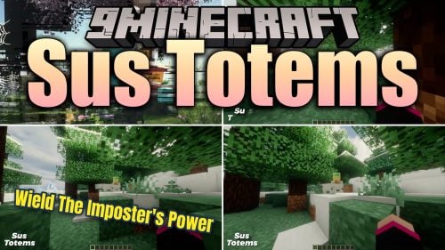 Sus Totems Resource Pack (1.21.11, 1.20.1) – Funny Among Us Crewmates Protect
