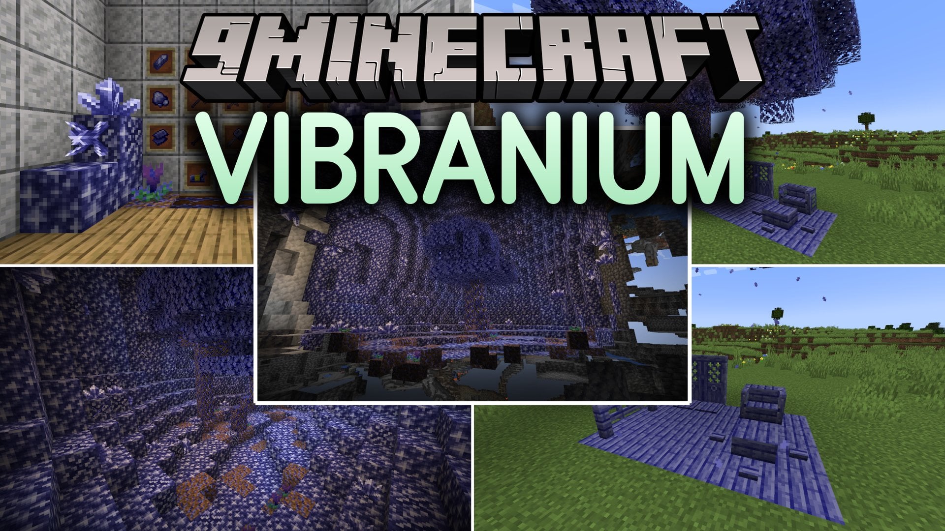 Vibranium Mod (26.3, 1.21.1) – Unearth Crystal Geodes to Forge Kinetic Weapons