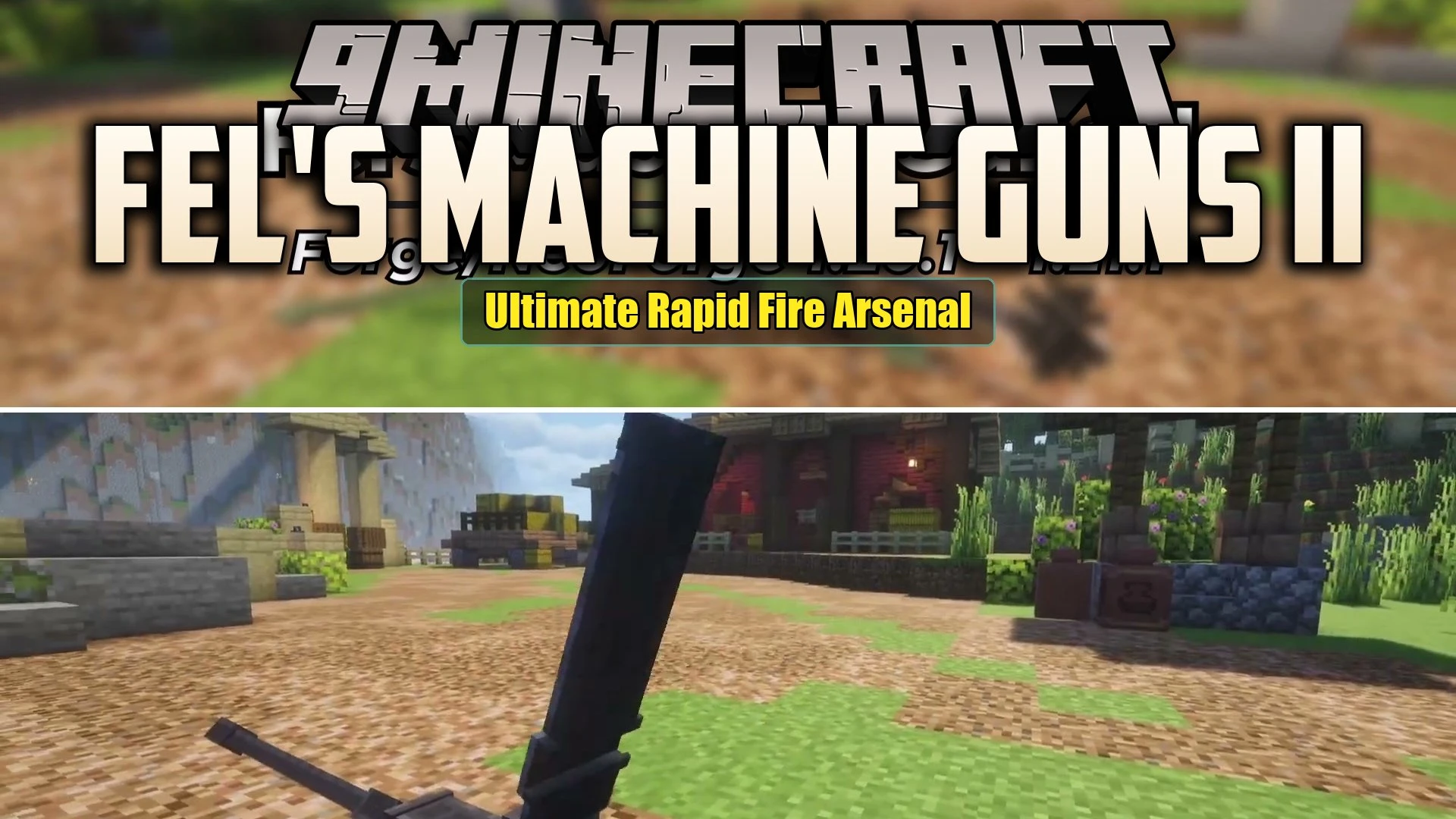 Fel's Machine Guns II Mod (1.21.1, 1.20.1) – Defend Your Base with Mounted