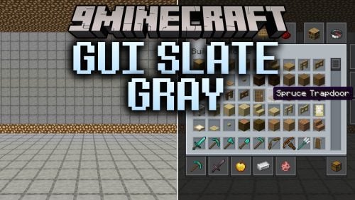 GUI Slate Gray Resource Pack (26.3, 1.20.1) – Minimal Dark Interface Style