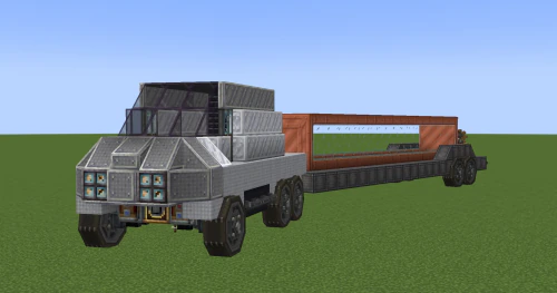 Large Semi Truck Fluid Tanker Schematic (1.21.x) - Heavy Duty Fluid Transport for Create