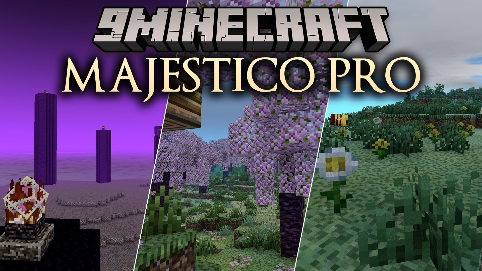 Majestico Pro Shaders (26.2, 1.20.1) – Glowing Ores and PBR Reflections