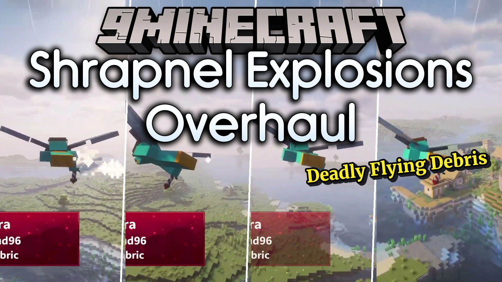 Shrapnel Explosions Overhaul Mod (1.21.1, 1.20.1) – Survive Deadly Flying