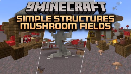 Simple Structures Mushroom Fields Mod (26.3, 1.20.1) – Bring Life to Empty