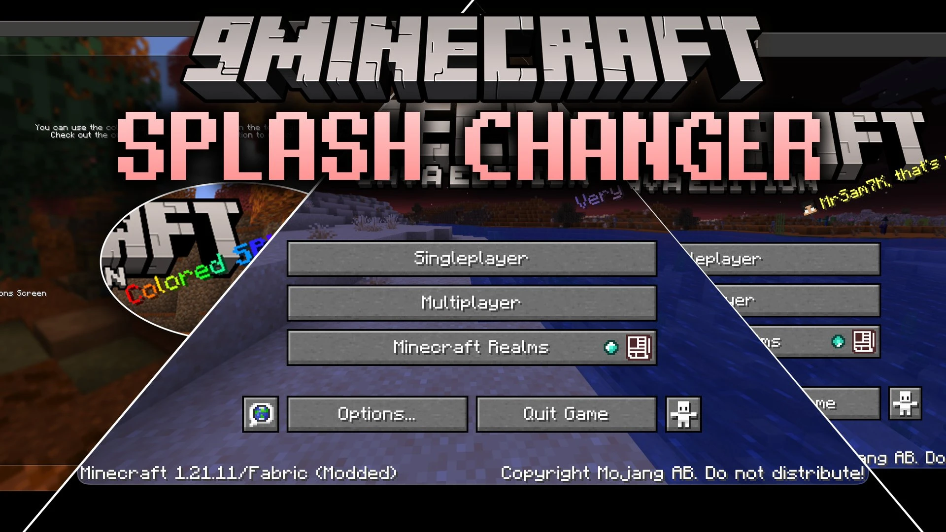Splash Changer Mod (26.3, 1.20.1) – Write Custom Splash Messages