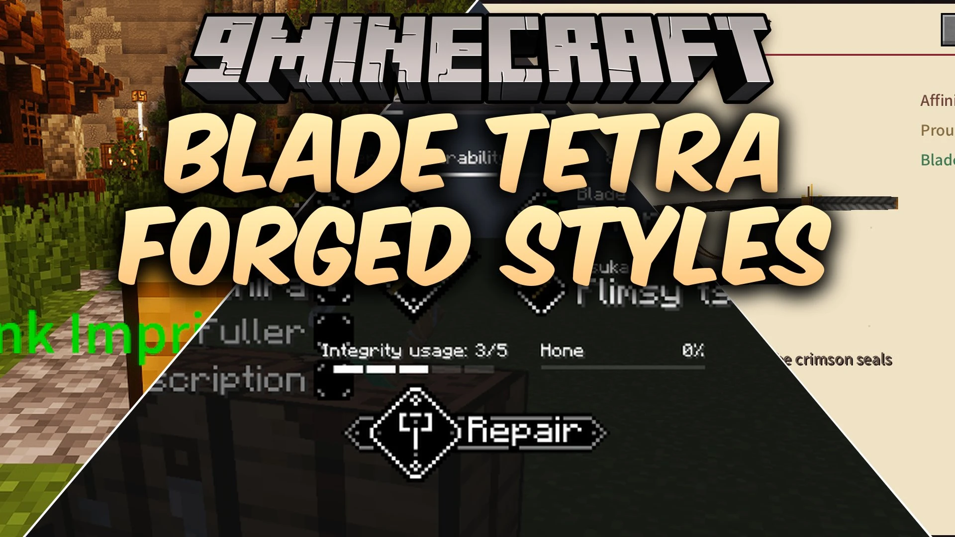 Blade Tetra Forged Styles Mod (1.20.1) – Forge Custom Katanas and Master Combat