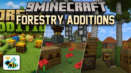 Forestry Additions Mod (1.21.1, 1.20.1) – Breed Unique Bees and Grow Crops