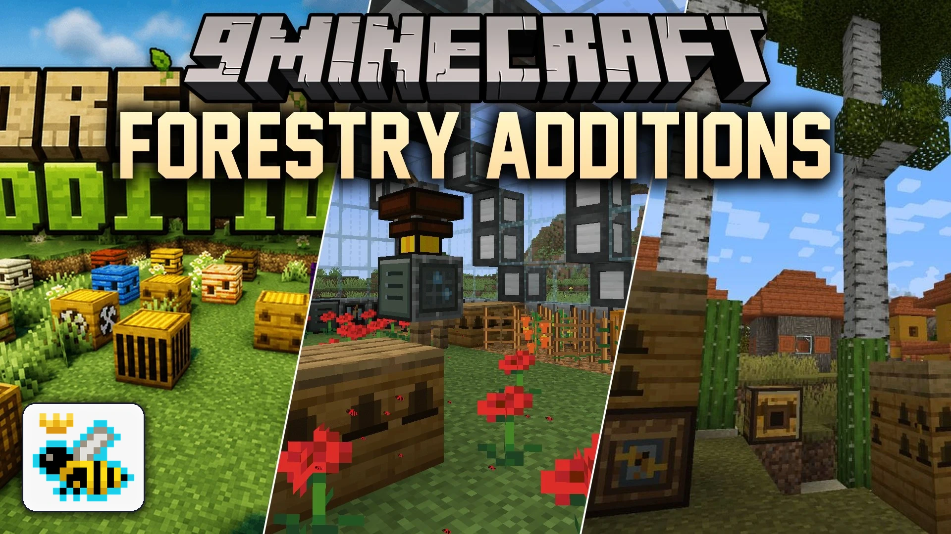Forestry Additions Mod (1.21.1, 1.20.1) – Breed Unique Bees and Grow Crops