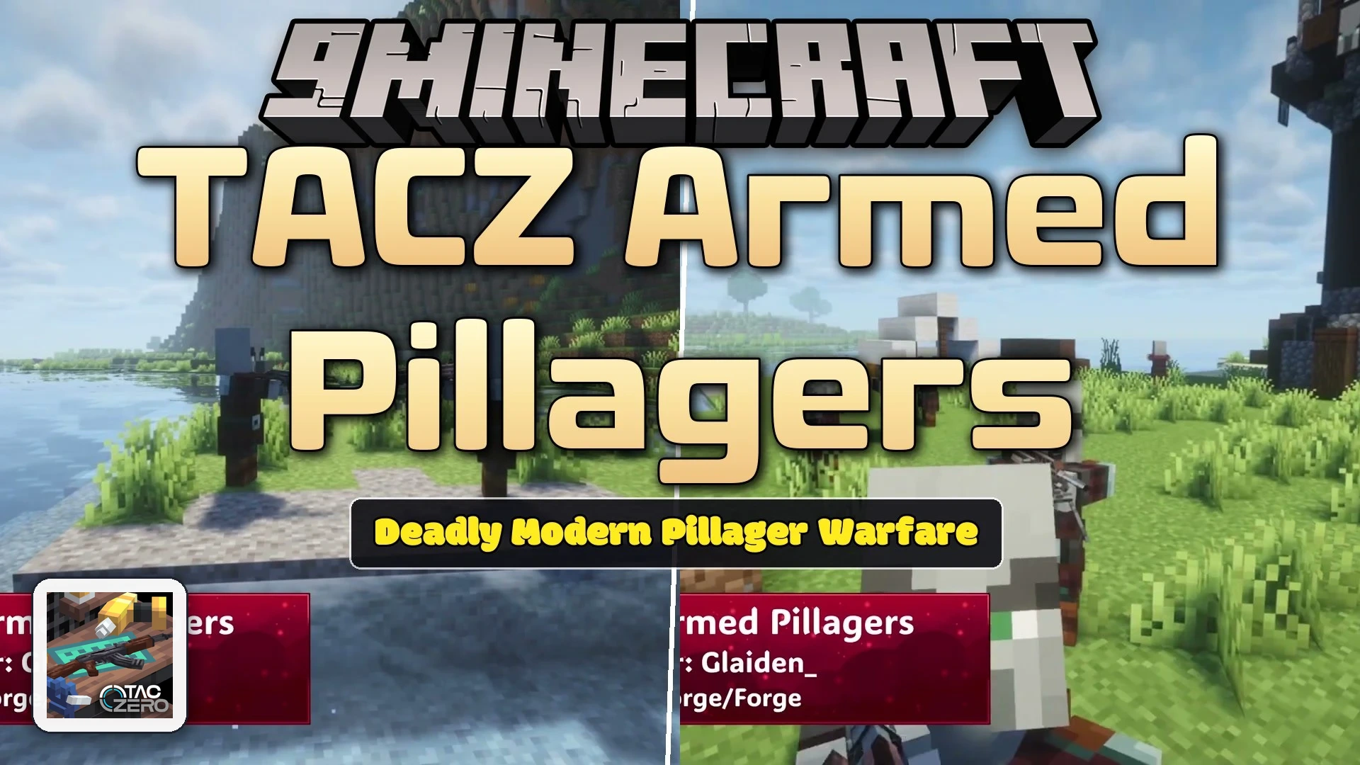 TACZ Armed Pillagers Mod (1.21.1, 1.20.1) – Survive High-Stakes Shootouts