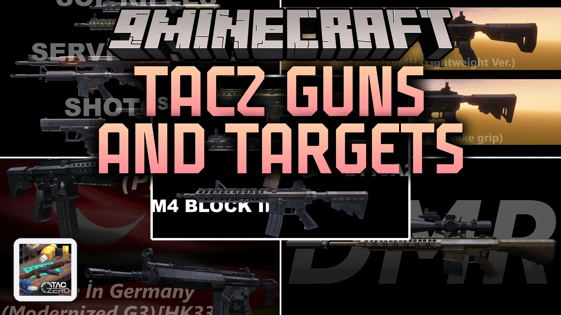 Tacz Guns and Targets Mod (1.20.1) – Equip Modern Military Firearms