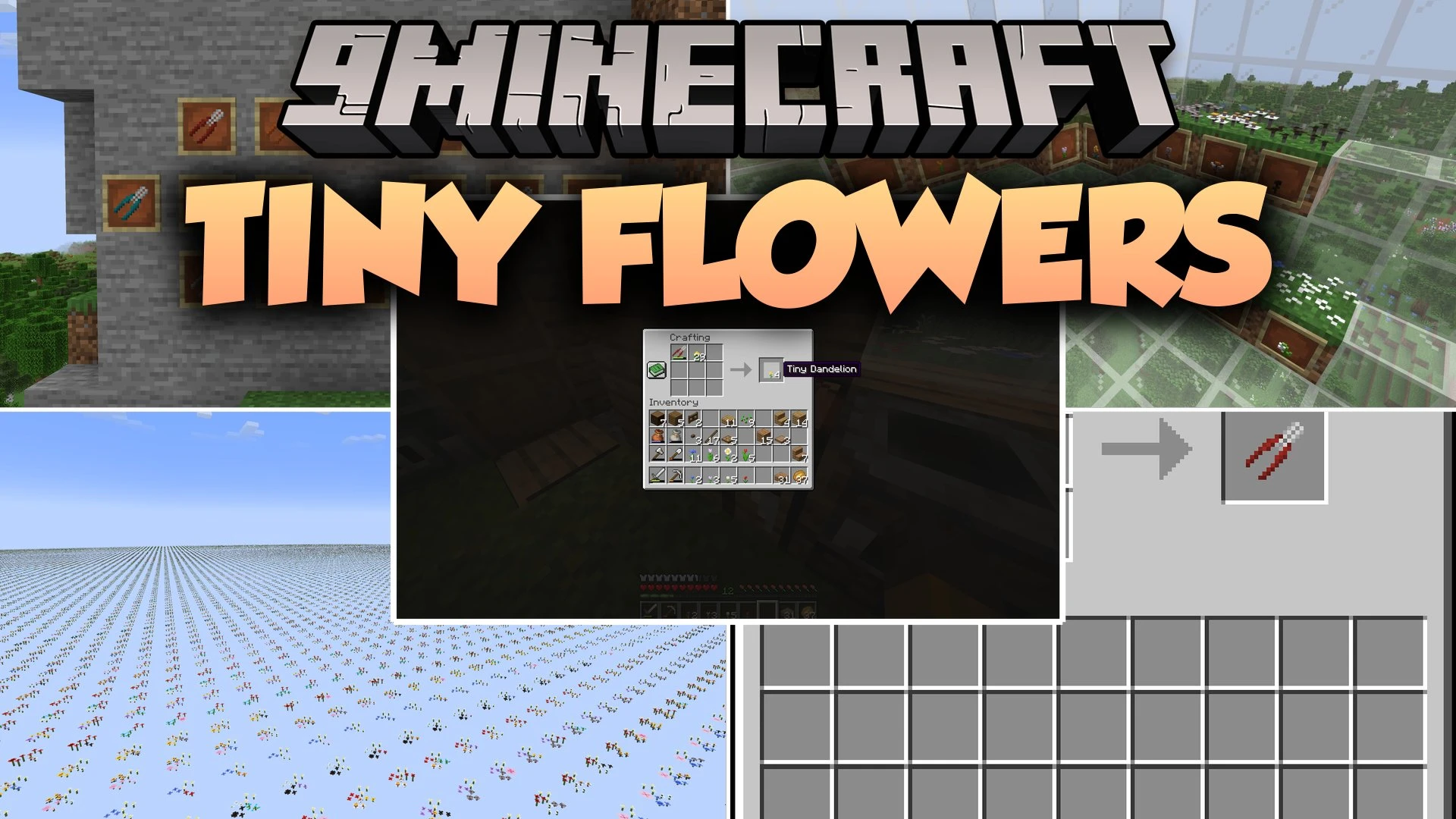 Tiny Flowers Mod (26.3, 1.21.1) – Design Detailed Flowerbeds with Stackable