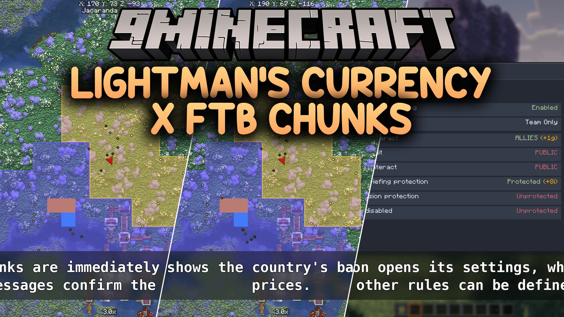 Lightman's Currency X FTB Chunks Mod (1.21.1) – Turn Land Claims Into a Server