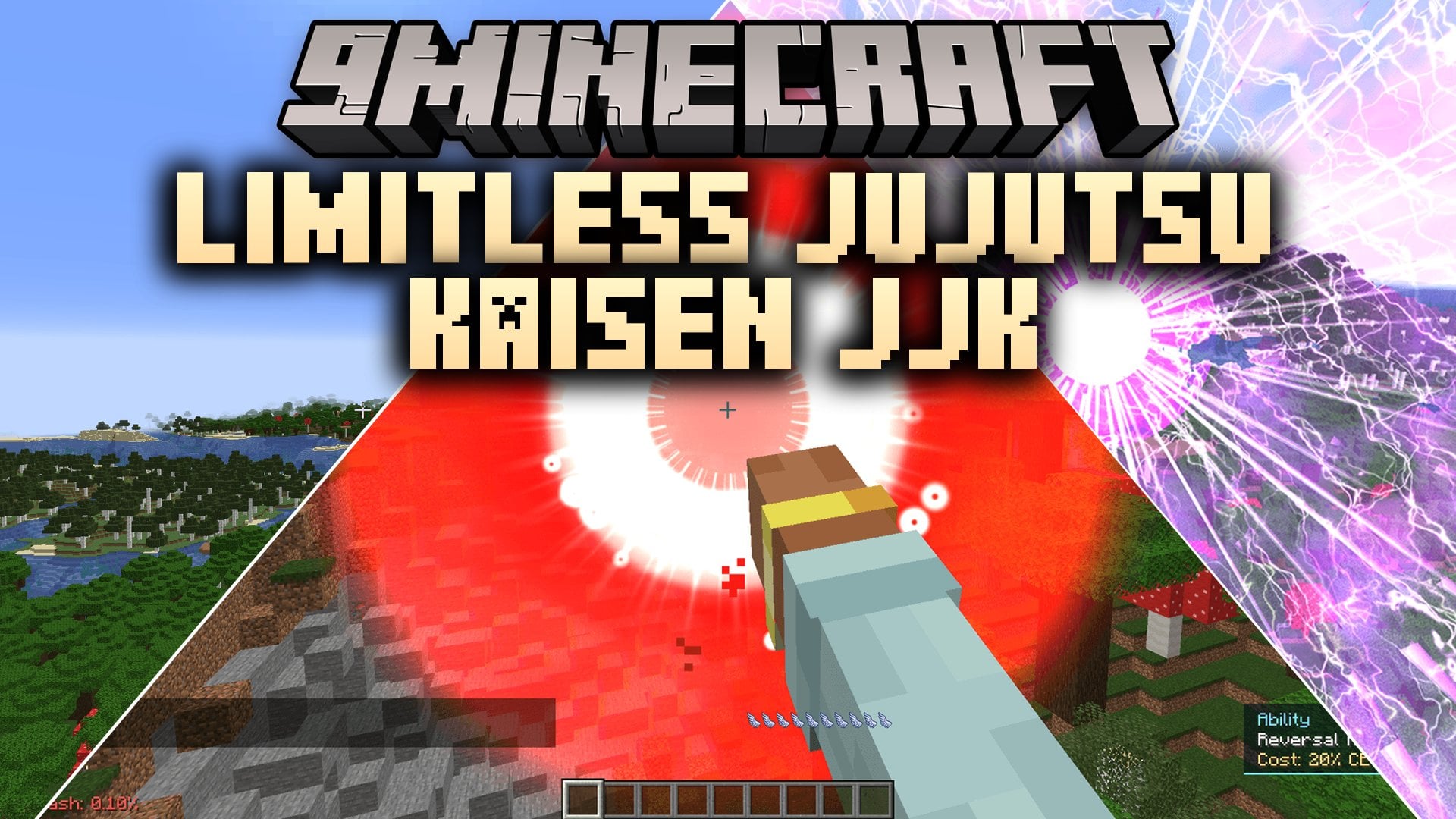 Limitless Jujutsu Kaisen JJK Mod (1.21.1) – Wield Cursed Powers and Domain