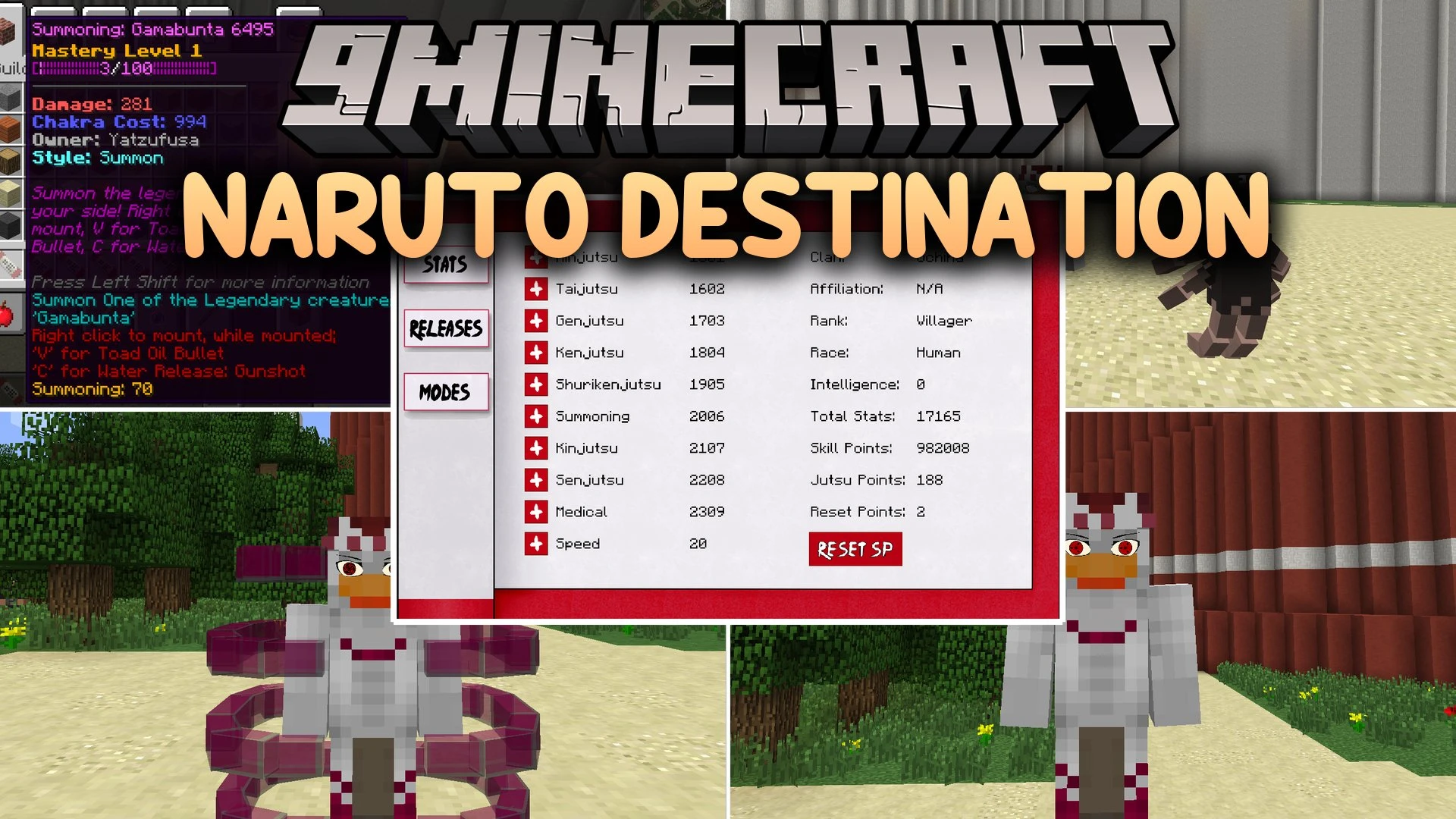 Naruto Destination Mod (26.2, 1.7.10) – Train Your Shinobi and Master Powerful