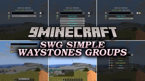 SWG Simple Waystones Groups Mod (26.3, 1.21.1) – Organize Fast Travel