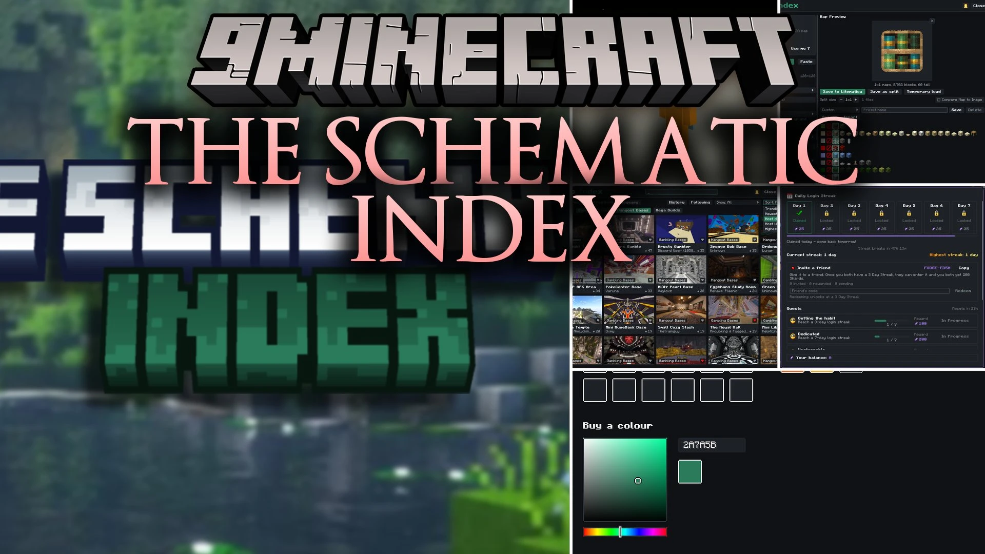 The Schematic Index Mod (26.2, 1.21.11) – Preview and Download Blueprints