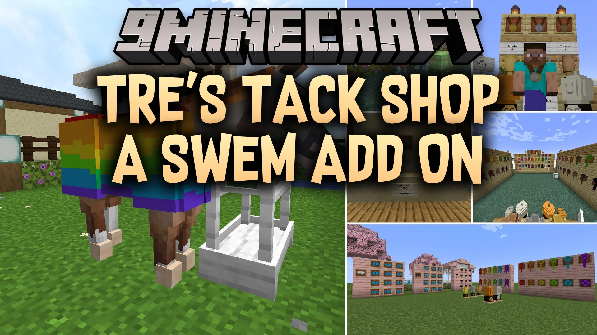 Tre's Tack Shop a SWEM Add on Mod (1.21.1, 1.20.1) – Dress Your Horses