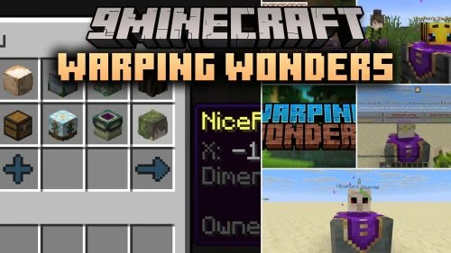 Warping Wonders Mod (26.3, 1.21.11) – Fast Travel Across Dimensions