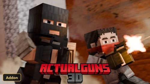 ActualGuns 3D (26+, 1.21) - MCPE/Bedrock Addon