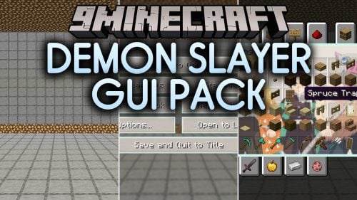 Demon Slayer GUI Pack Resource Pack (1.21.11, 1.20.1)