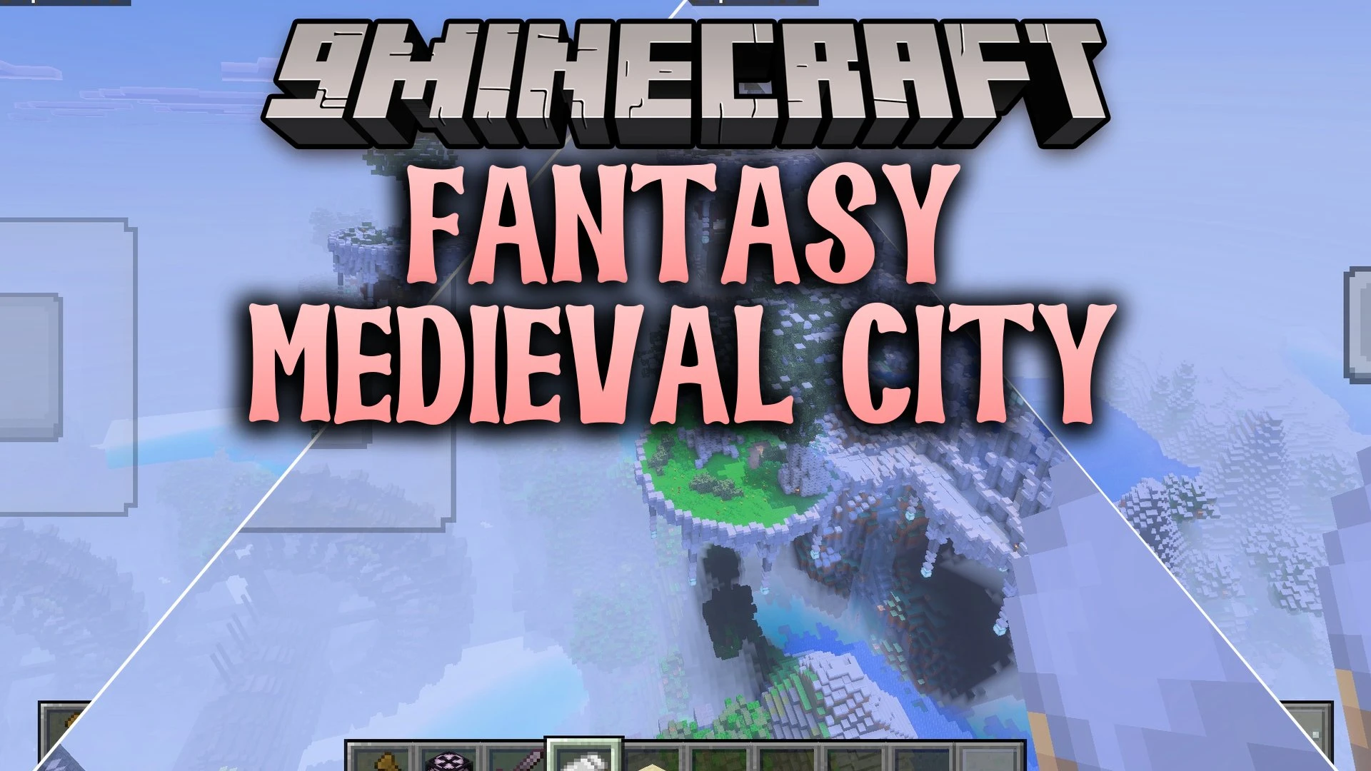 Fantasy Medieval City Map (1.21) – Rule Over Floating Isles and Ancient Twin