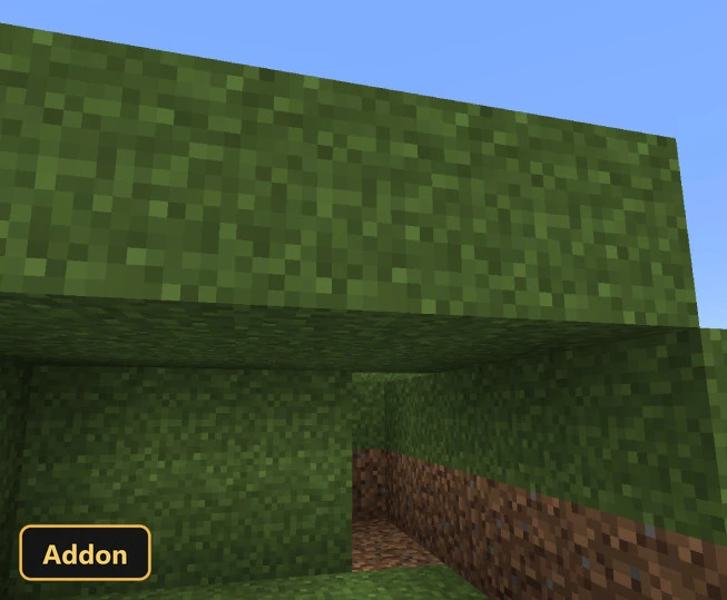 close-up of grass blocks with grass texture on all sides