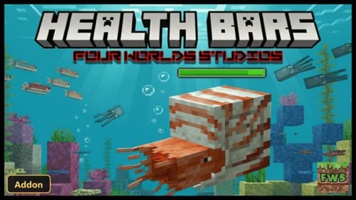 Health Bars by Four (26+, 1.21) - MCPE/Bedrock Addon