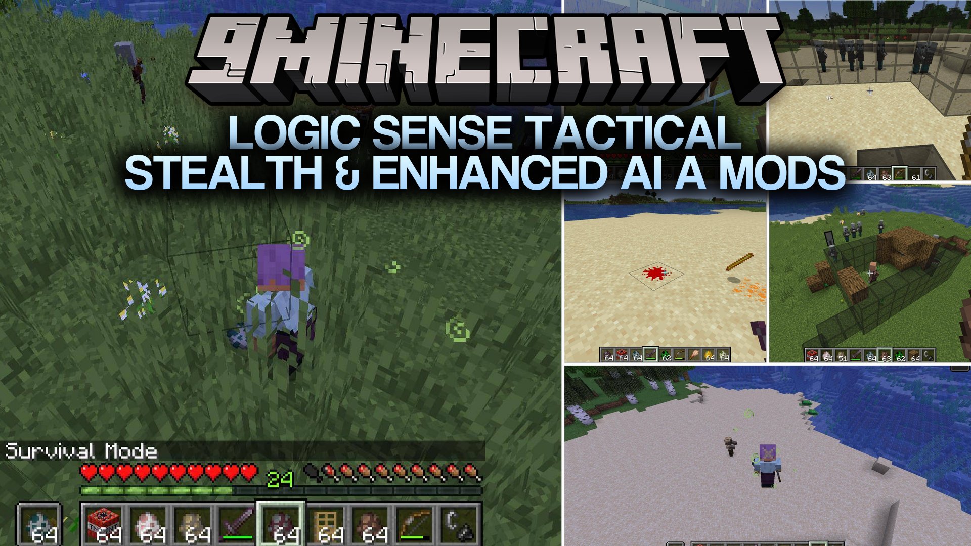 Logic Sense Tactical Stealth & Enhanced AI a Mods (1.21.1, 1.20.1)