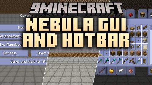 Nebula GUI and Hotbar Resource Pack (1.21.11, 1.20.1)