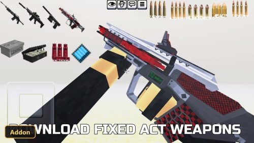 ACT WEAPONS (26+, 1.21) – MCPE/Bedrock Addon