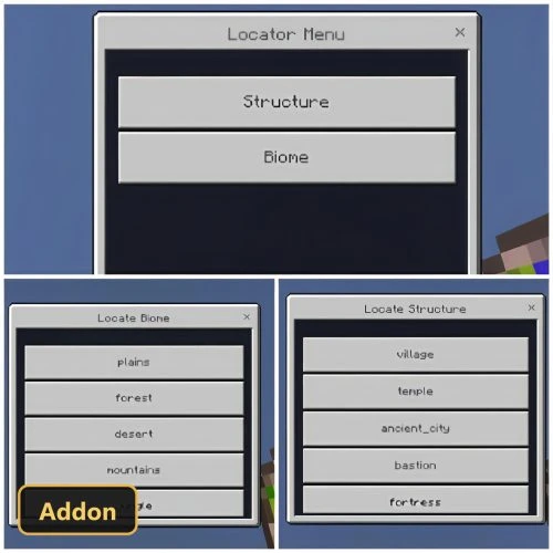 Biome and Structure Compass (26+, 1.21) – MCPE/Bedrock Addon