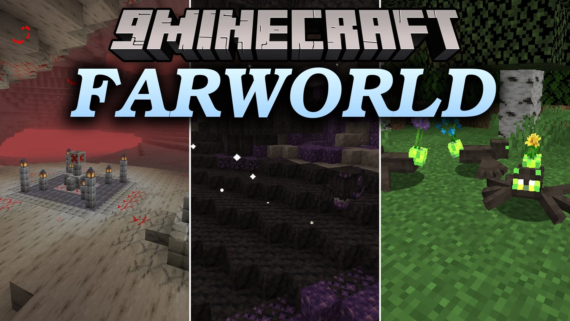 FARWORLD Mod (1.21.1, 1.20.1) – Conquer a Crystal Dimension Before Visiting