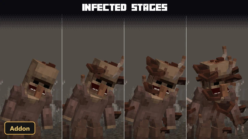Fungus Hazard (26+) – MCPE/Bedrock Addon — screenshot 1