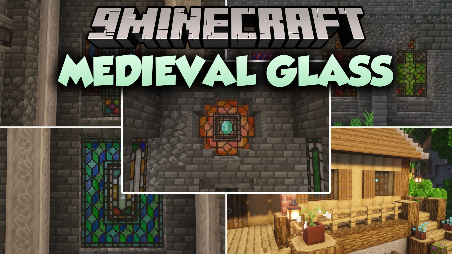 Medieval Glass Mod (26.3, 1.21.11) – Build Rustic Castles with Leaded Stained