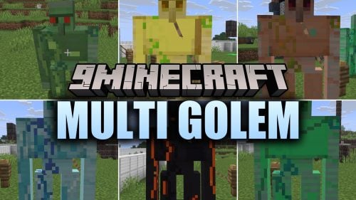 Multi Golem Mod (26.3, 26.1.2) - Craft Powerful Elemental Guardians