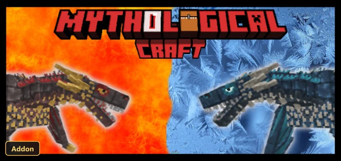 two dragon mobs, one red and one blue, with a title
